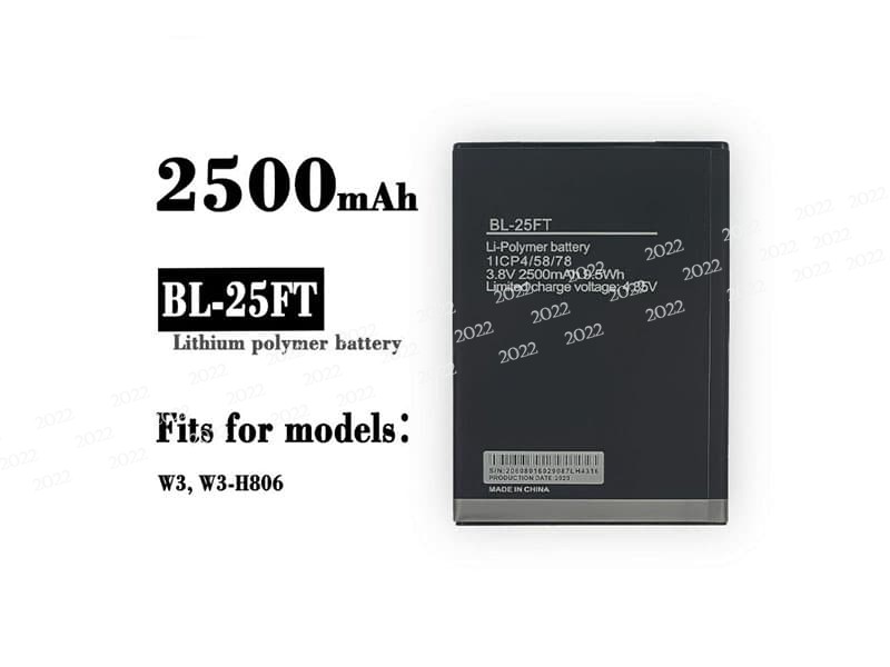 BL-25FT pour Tecno W3 W3-H806