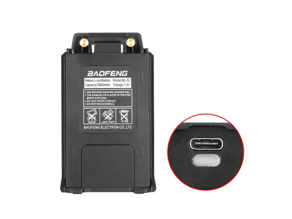 BL-5 Batteria Per BAOFENG UV-5R UV-5RA UV-5RE UV-5RC TYPE-C