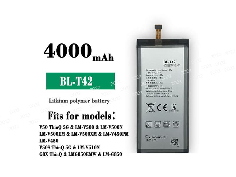BL-T42 pour LG V50 ThinQ V50S G8X
