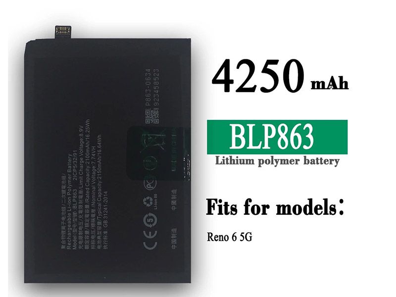 BLP863 pour OPPO RENO6 5G