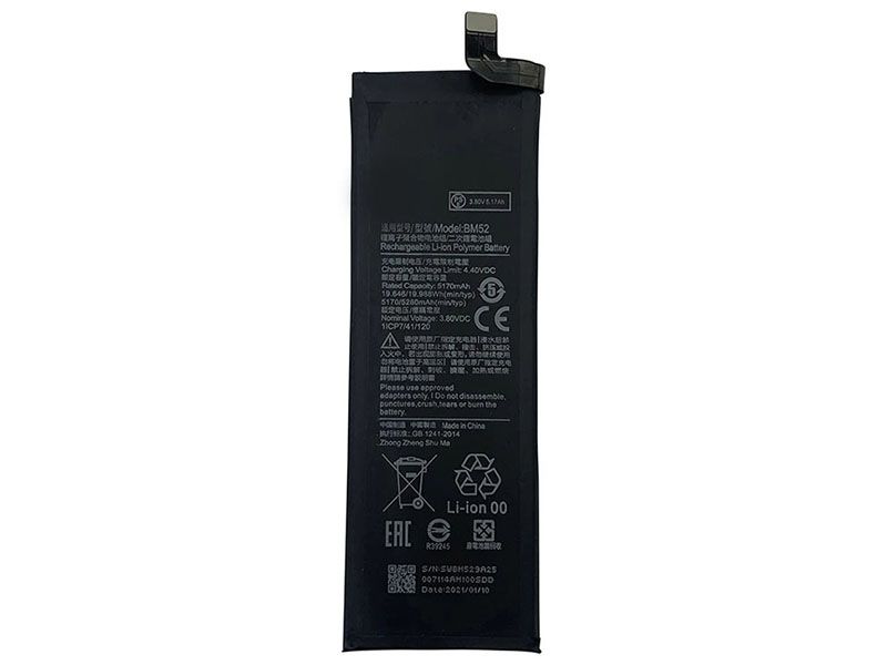 BM52 pour Xiaomi Mi Note 10 Lite Mi Pro CC9pro Mobile Phone