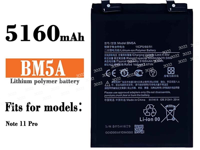 BM5A pour XIAOMI Redmi Note 11 Pro