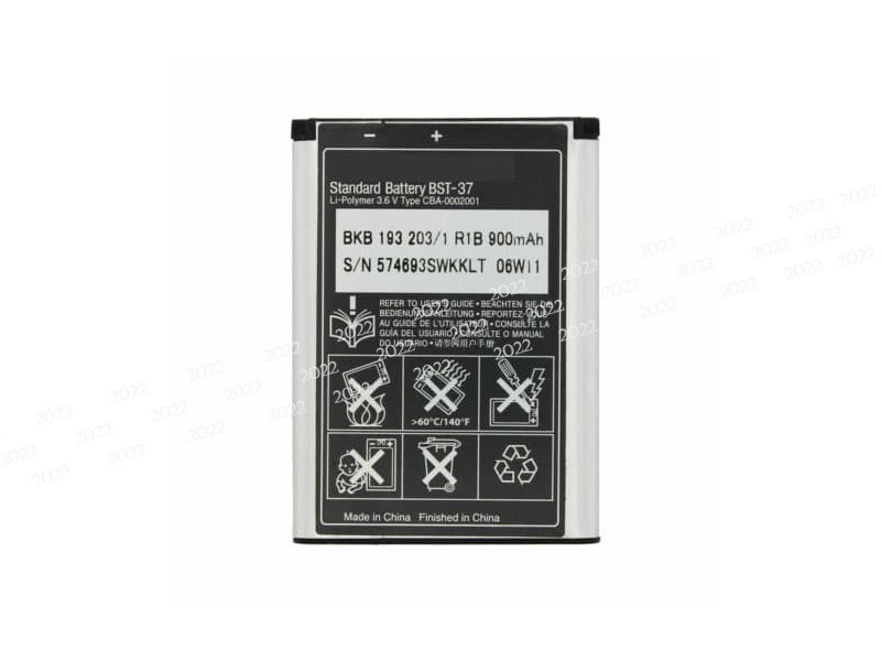BST-37 pour Sony Ericsson W800i W810i K-750i K610i K600 W550i