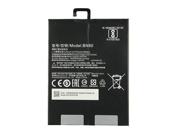 BN80 pour Xiaomi Pad4 Plus Tablet 4 Pad4 Plus