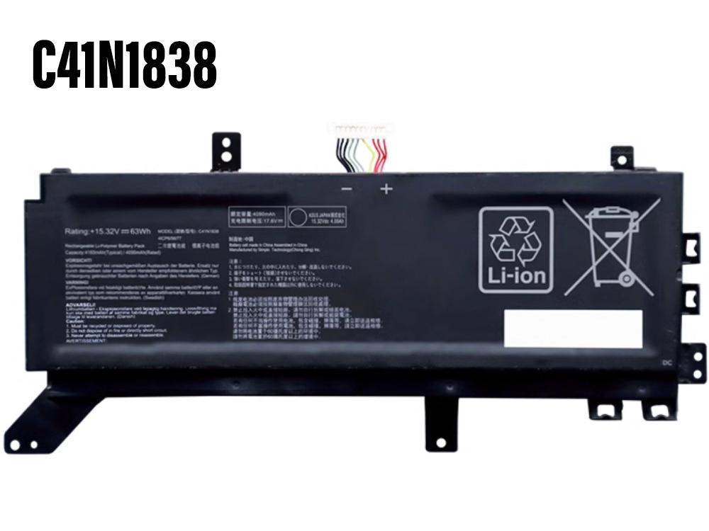 C41N1838 Batteria Per ASUS PC PROART STUDIOBOOK PRO X 0B200-03460000