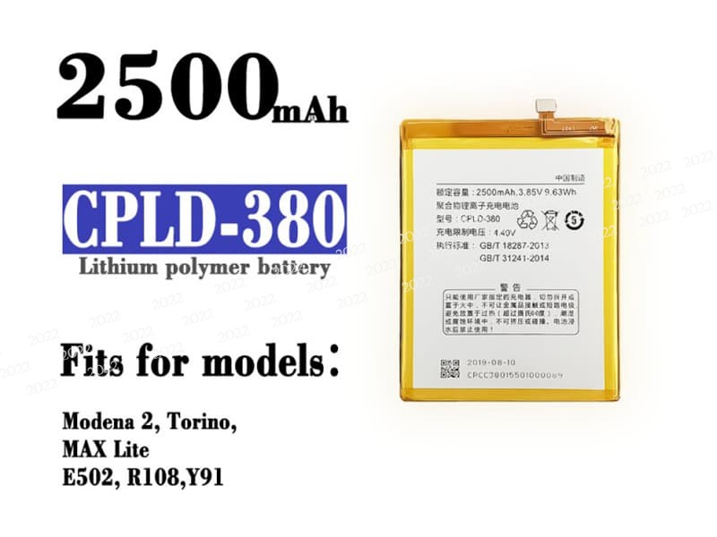 CPLD-380 pour Coolpad E502/Max Lite/R108/Y91