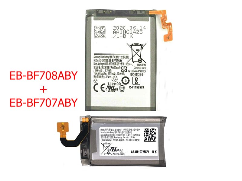 EB-BF708ABY+EB-BF707ABY pour SAMSUNG Galaxy Z Flip 5g