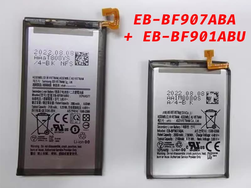 EB-BF907ABA+EB-BF901ABU pour SAMSUNG Galaxy Fold 5G SM-F907N SM-F907B