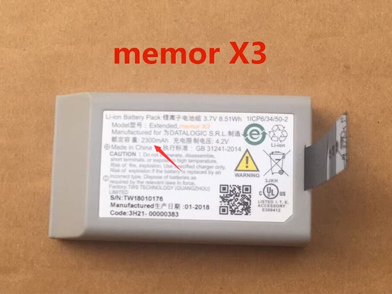 EXTENDED-MEMOR-X3 pour Datalogic 3H21-00000383