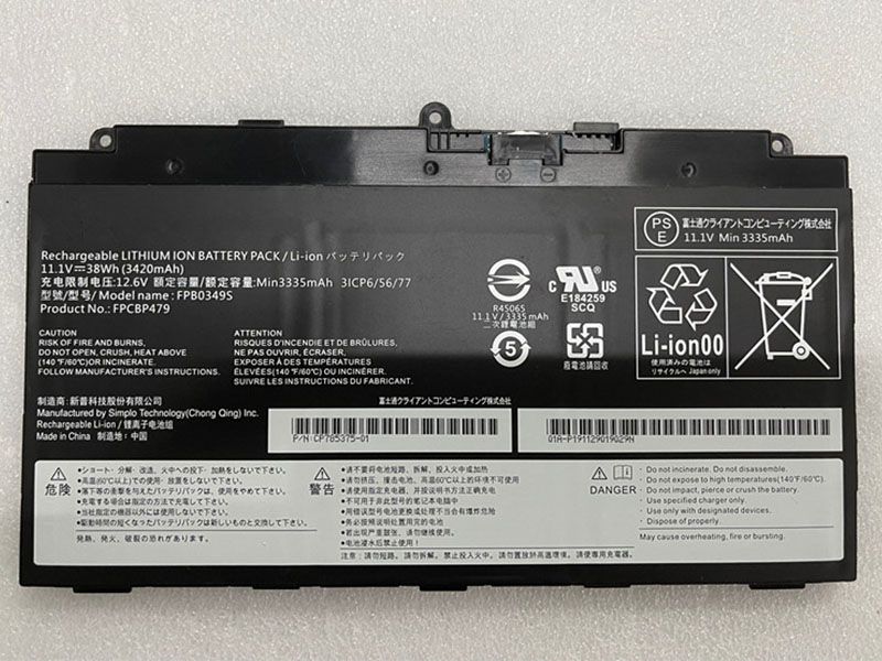 FPB0349S pour Fujitsu Stylistic Q616