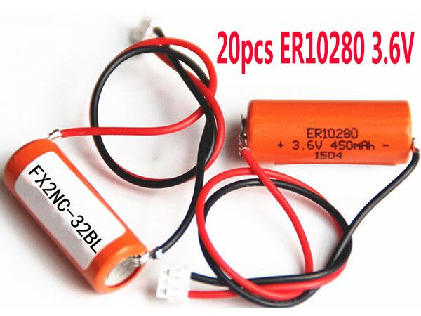 FX2NC-32BL pour Mitsubishi FX2NC-32BL ER10280 battery with white interface 20PCS