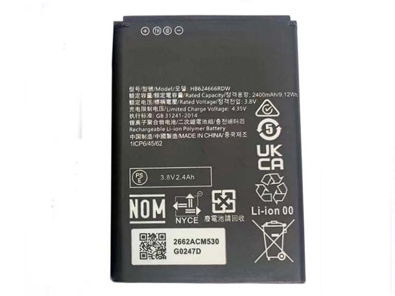 HB624666RDW Battery