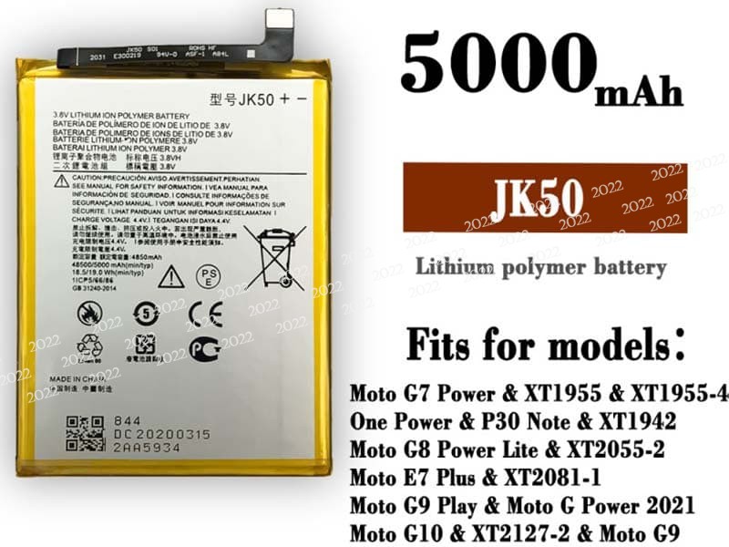 JK50 pour Motorola Moto G7 Power P30 NOTE
