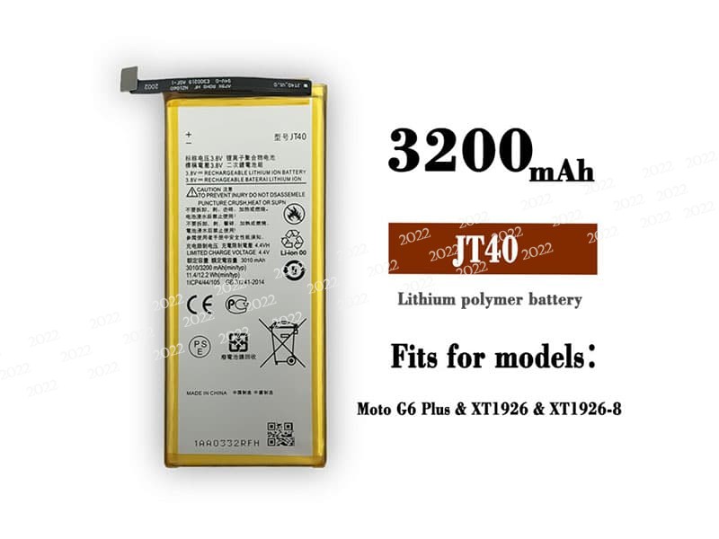JT40 pour Motorola Moto G6 Plus XT1926 XT1926-1 XT1926-8