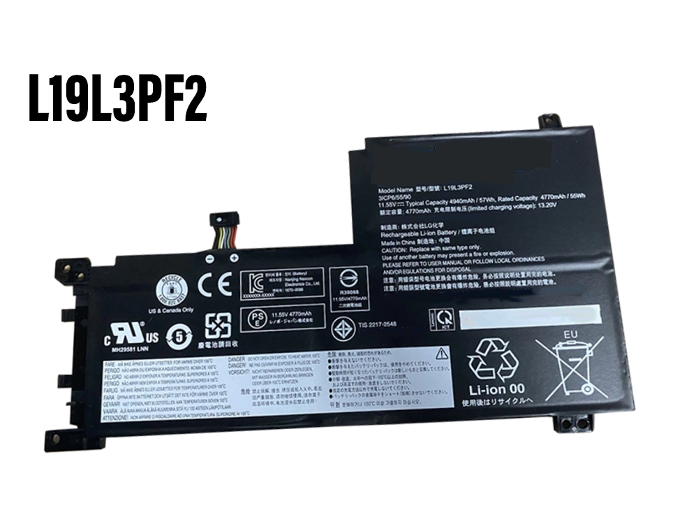 L19L3PF2 Batteria Per Lenovo ideapad 5-15IIL05 15ALC05