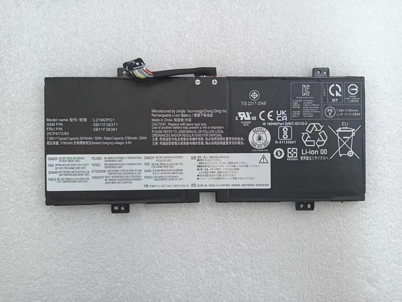 L21C2PG1 L21D2PG1 L21M2PG1 Batteria Per Lenovo 10W 82ST 82SU Tablet
