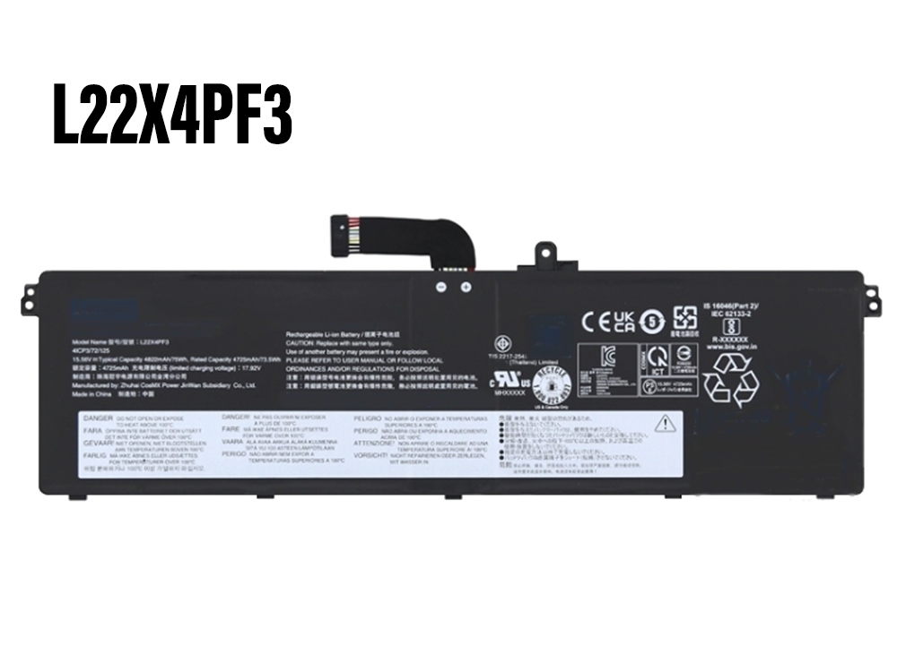 L22X4PF3 L22M4PF3 Batteria Per LENOVO IdeaPad 5 Pro 14IRH8 83AL