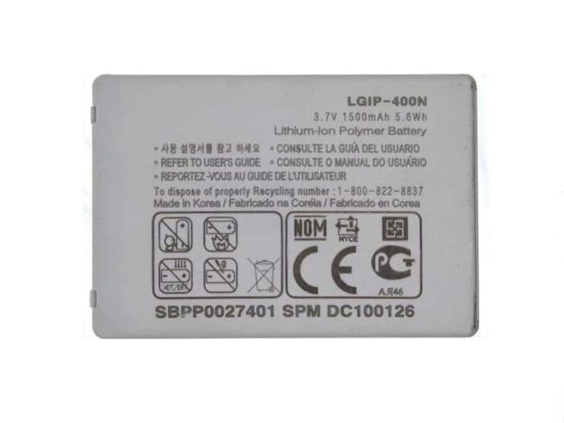 LGIP-400N pour LG P503 P520 P500 GW880 GW620 GT540 GM750