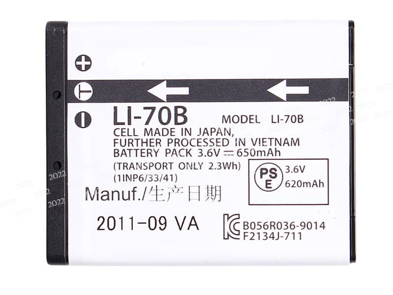 LI-70B pour OLYMPUS VG-110 VG-120 VG-130 VG-140 VG-150 VG-160 X-940 X-990