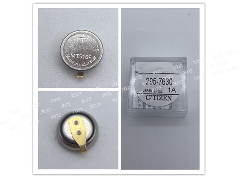 295-7630 pour Citizen Eco-Drive 295-763 /295-7630 MT516F Rechargeable Battery Capacitor Sealed