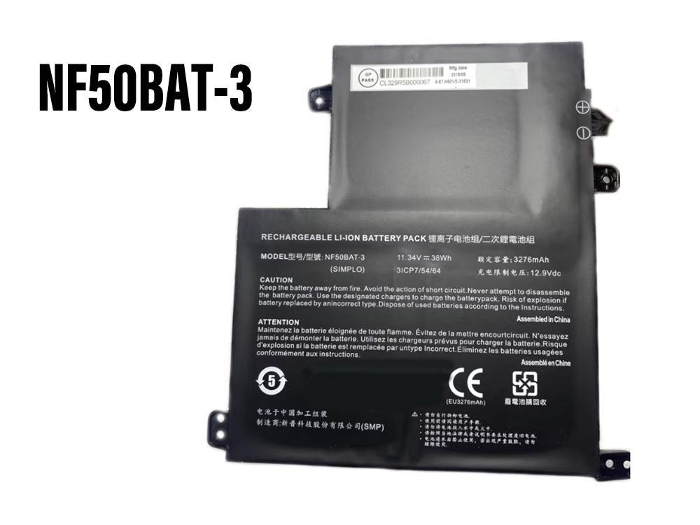 NF50BAT-3 6-87-N50VS-31E 6-87-N50VS-31E00 Batteria Per Clevo NF50 N50