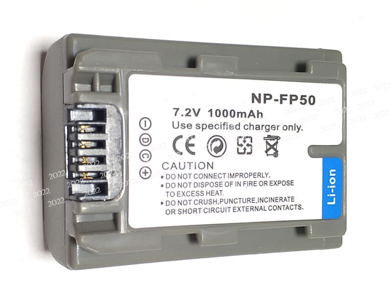 NP-FP50 pour SONY DCR-DVD403/403E/404E/405/405E/505/505E/602/602E/605/605E