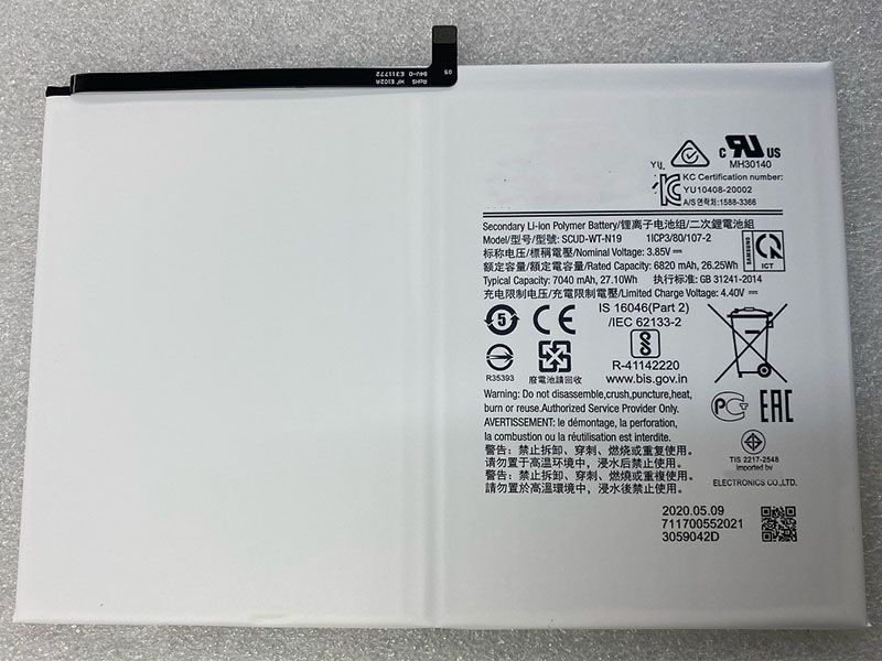 SCUD-WT-N19 pour Samsung Tab A7 T500 T505C