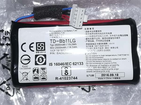 TD-BB11LG Batteria Per LG Music Flow P7 NP7550 PJ9 PJ9B PJS9W EAC63320601