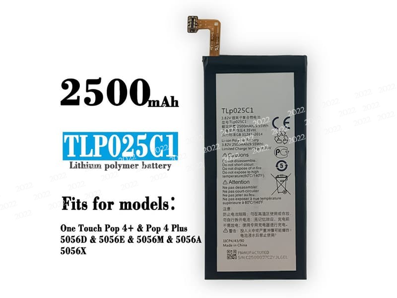 TLP025C1 pour Alcatel One Touch Pop 4 Plus OT-5056D