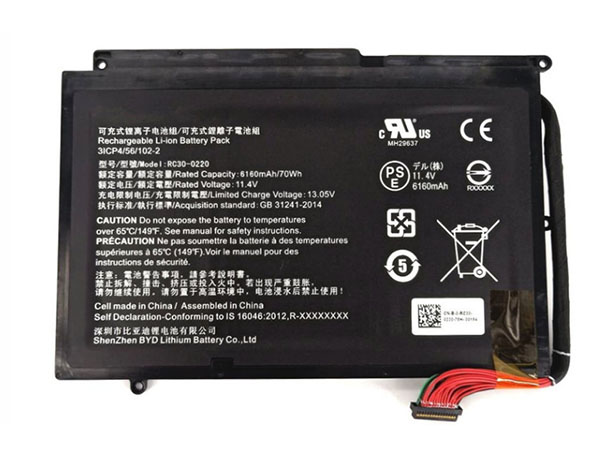 RC30-0220 pour Razer Blade Pro 17inch RZ09-0220 RC30-0220 Laptop