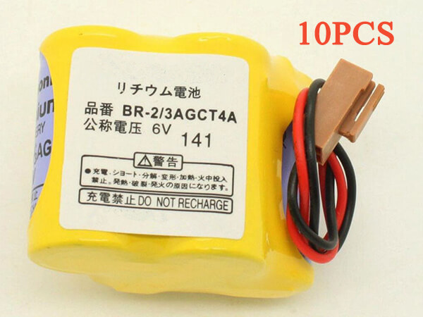 BR-2/3AGCT4A pour FANUC A98L-0031-0011 PLC Battery 10pcs Brown Plug