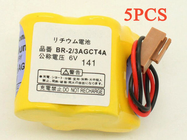 BR-2/3AGCT4A pour FANUC A98L-0031-0011 5pcs Brown Plug