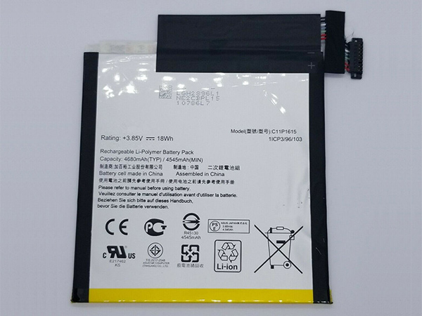 C11P1615 pour ASUS ZenPad Z8S P00J ZT582KL